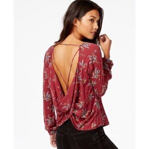 Free People 'Elsa' Open Back Jersey Top